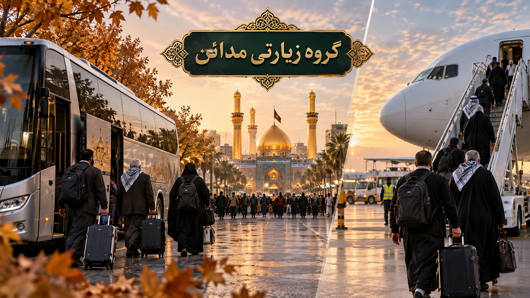 مقایسه تور زمینی و هوایی کربلا