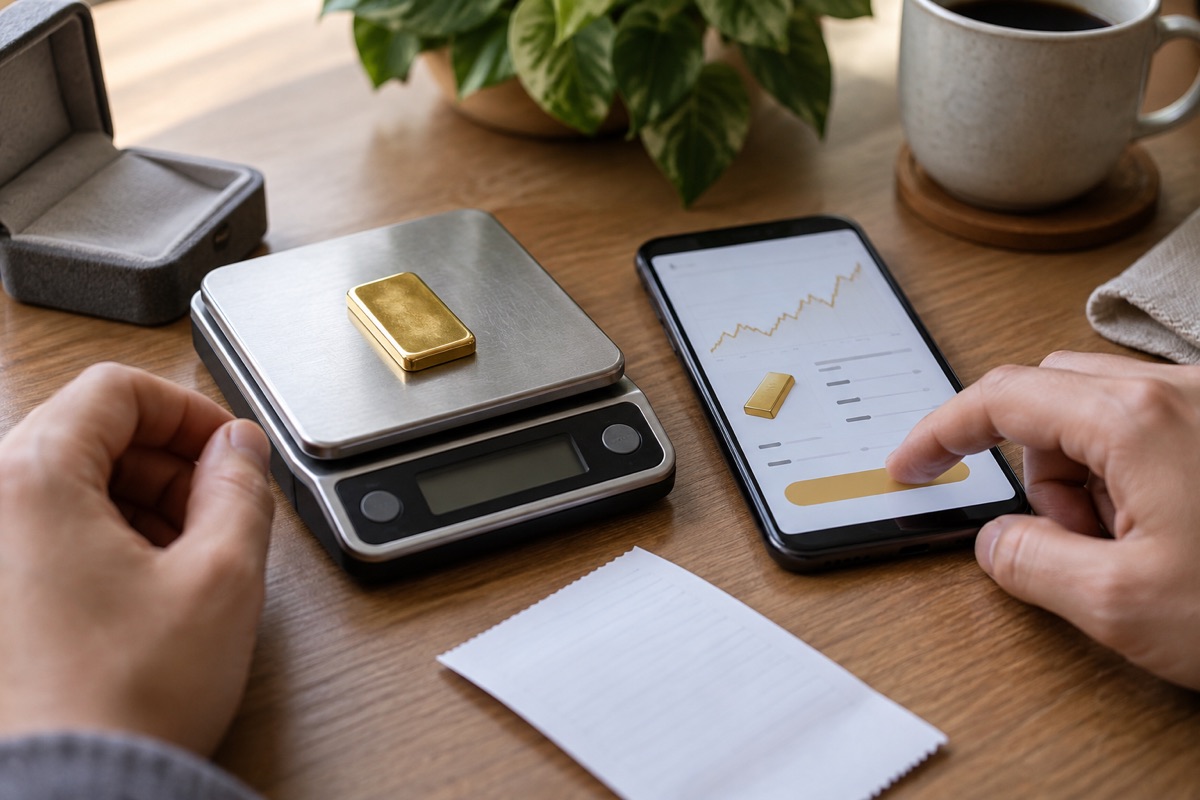 سنجش وزن و هزینه طلای کوچک پیش از خرید آنلاین